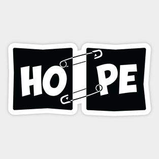 Hope, faith and Dream Motivational Design Sticker